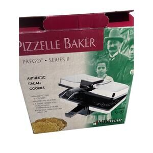 VillaWare Pizzelle Baker Prego Series II Model 3600-NS Italian Cookie Maker